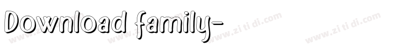 Download family字体转换